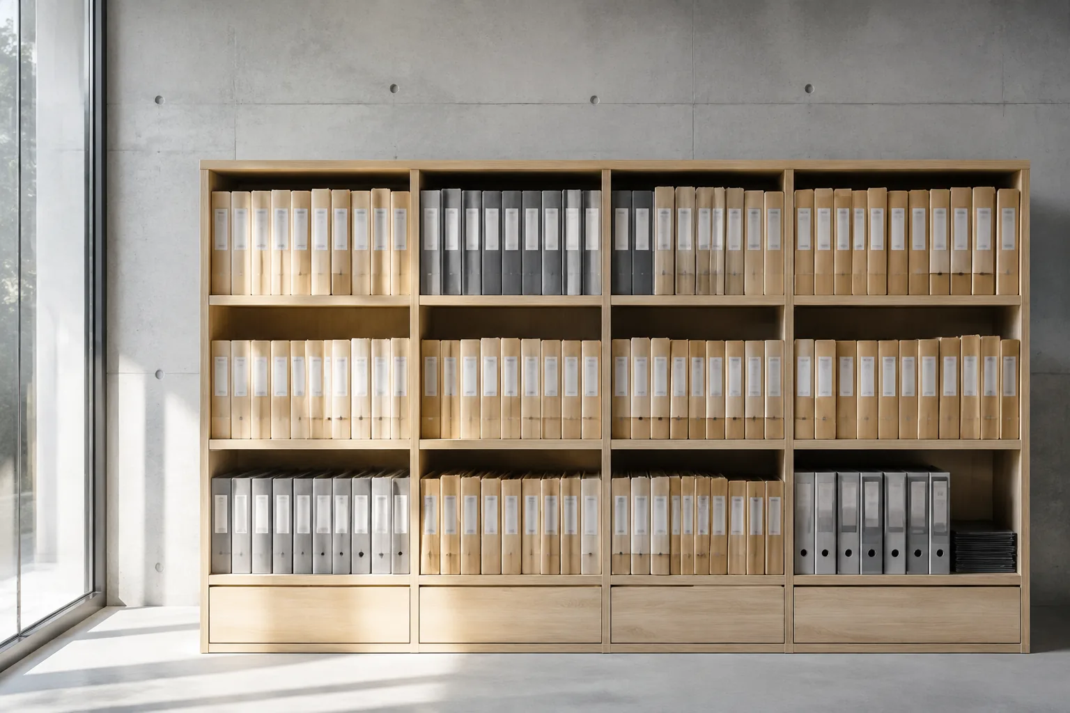 Archivo de expedientes de personal de RespAlta, ordenado por periodo